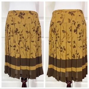 Silk! Emanuel Ungaro pleated silk skirt